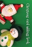 Christmas Card Address Book: Santa and Snowman Cover livre