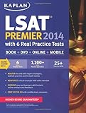 Kaplan LSAT Premier 2014 with 6 Real Practice Tests: Book + DVD + Online + Mobile livre