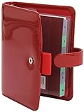 Filofax Pocket Patent Red Organiser livre