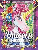 Unicorn Coloring Book: An Adult Coloring Book with Magical Animals, Cute Princesses, and Fantasy Sce livre