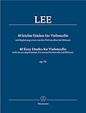 Etudes faciles (40) Opus 70 --- Violoncelle (1 ou 2) livre