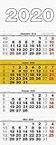 rido/idé 7033410 Wandkalender/Vier-Monats-Kalender quattroplan 1 (1 Blatt = 1 Monat (4 Monate unter livre