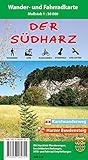 Der Südharz: Wander- und Fahrradkarte livre