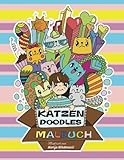 Katzen Doodles Malbuch: Entspannung und Spaß für Katzenfreunde livre