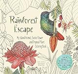 Rainforest Escape: My Island Animal, Exotic Flower and Tropical Plant Coloring Book livre