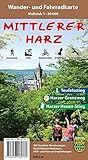 Der mittlere Harz: Wander- und Fahrradkarte livre