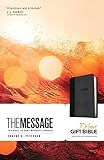 The Message: The Bible in Contemporary Language, Black/Slate, Leather-Look livre