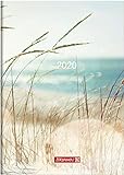 BRUNNEN 107951503 Buchkalender Modell 795 (1 Seite = 1 Tag, 14,5 x 20,6 cm, Grafik-Einband Strand, K livre