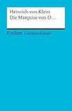 Lektüreschlüssel zu Heinrich von Kleist: Die Marquise von O. (Reclams Universal-Bibliothek) livre