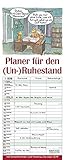 Planer für den (Un-)Ruhestand 2018: Familienplaner mit 3 breiten Spalten. Familienkalender, lustige livre