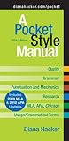 A Pocket Style Manual: Includes 2009 Mla & 2010 Apa Updates livre