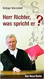 Herr Richter, was spricht er? livre