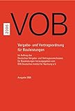 VOB: Vergabe- und Vertragsordnung für Bauleistungen Teil A (DIN 1960), Teil B (DIN 1961), Teil C (A livre