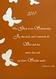 Kalender 2017 - Das Glück ist ein Schmetterling: DIN A5, 1 Woche auf 2 Seiten livre