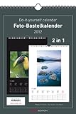 Foto-Bastelkalender 2012 schwarz/weiß (2 in 1) A4 21 x 29,7 cm livre