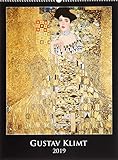 Gustav Klimt 2019 - Bildkalender (42 x 56) - Kunstkalender - Metallicfolienveredelung livre