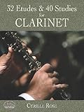 Cyrille Rose 32 Etudes And 40 Studies For Clarinet Clt (Dover Chamber Music Scores) livre