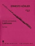 20 leichte und melodische Lektionen: in fortschreitender Schwierigkeit. Heft 1. op. 93. Flöte. livre