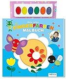 Mein tolles Fingerfarben Malbuch: Mit Farbpalette! livre