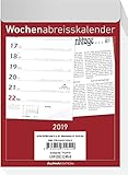 Wochenabreißkalender 2019 - Wandkalender / Bürokalender (10,5 x 15) livre