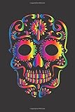 Notizbuch Sugar Skull Totenkopf: 120 Seiten Softcover Einschreibbuch mit Punktraster Bullet Journal livre