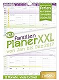 FamilienPlaner XXL 2017 Wand-Kalender, Chäff-Timer, 7 Spalten, 34 x 48,5cm, 12 Monate Jan - Dez 201 livre