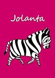 Jolanta: individualisiertes Malbuch / Notizbuch / Tagebuch - Zebra - A4 - blanko livre