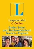 Langenscheidt Collins Großes Schul- und Studienwörterbuch Englisch: Deutsch-Englisch livre