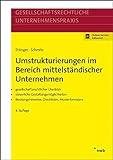 Umstrukturierungen im Bereich mittelständischer Unternehmen: Gesellschaftsrechtlicher Überblick. S livre