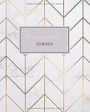 Wochenplaner 2018-2019: Oktober 2018 bis Dezember 2019, modernes Marble Cover Design mit rose-gold P livre