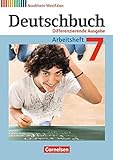 Deutschbuch - Differenzierende Ausgabe Nordrhein-Westfalen: 7. Schuljahr - Arbeitsheft mit Lösungen livre