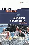 EinFach Deutsch ...verstehen. Interpretationshilfen: EinFach Deutsch ...verstehen: Thomas Mann: Mari livre