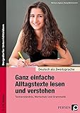 Ganz einfache Alltagstexte lesen und verstehen: Textverständnis, Wortschatz und Grammatik (5. bis 1 livre