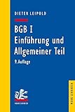 BGB I: Einführung und Allgemeiner Teil: Ein Lehrbuch mit Fällen und Kontrollfragen (Mohr Lehrbuch) livre