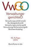 Verwaltungsgerichtsordnung Verwaltungsverfahrensgesetz: mit Bundesgebührengesetz, Verwaltungszustel livre