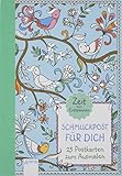 Schmuckpost für dich: 25 Postkarten zum Ausmalen. Zeit zum Entspannen livre